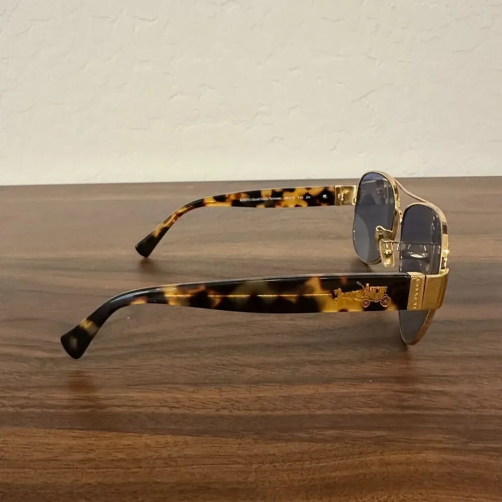 Coach HC7059 Sunglasses - Gold/Tokyo Tortoise
